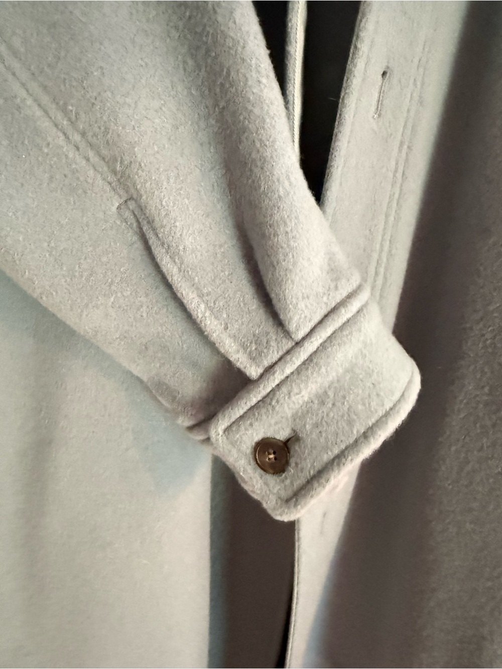 Frankie Shop Blue Gray Wool Utility Styled Coat - Picture 7 of 11